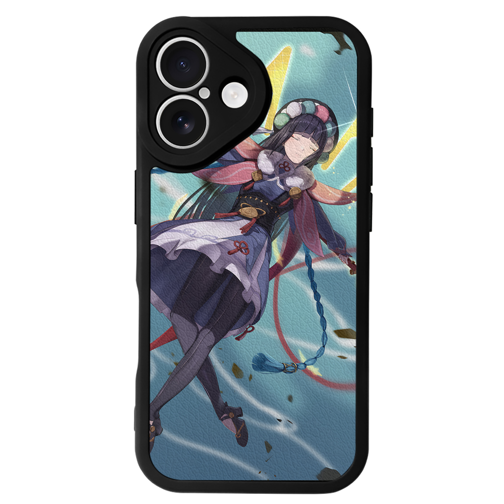 げんし神 genshin 【iPhone 16シリーズ対応】シリコンスマホケース（レザー調） 材質：シリコン